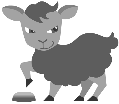 Black Sheep Broker logo — sheep icon for unconventional real estate brokerage