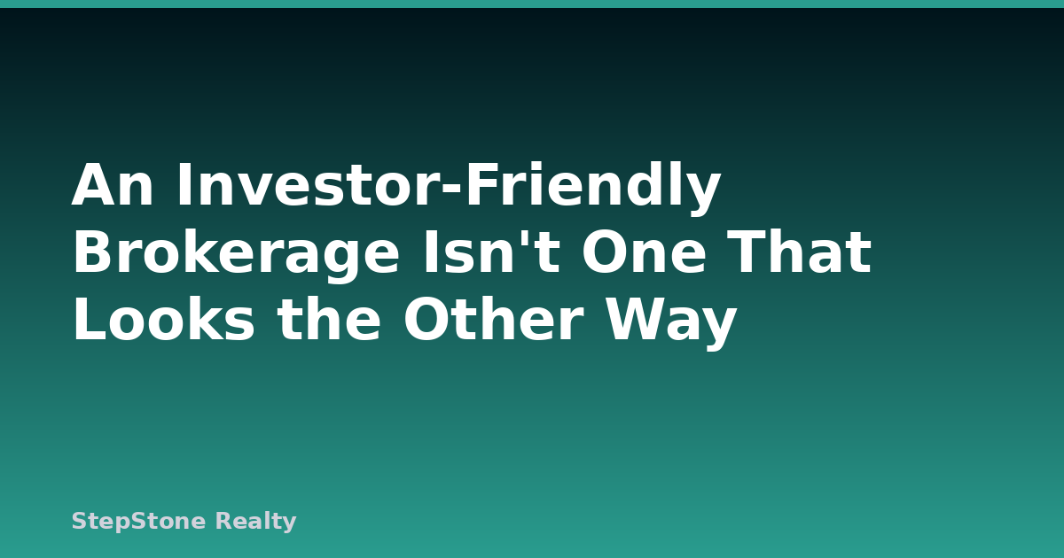 An Investor-Friendly Brokerage Isn’t One That Looks the Other Way