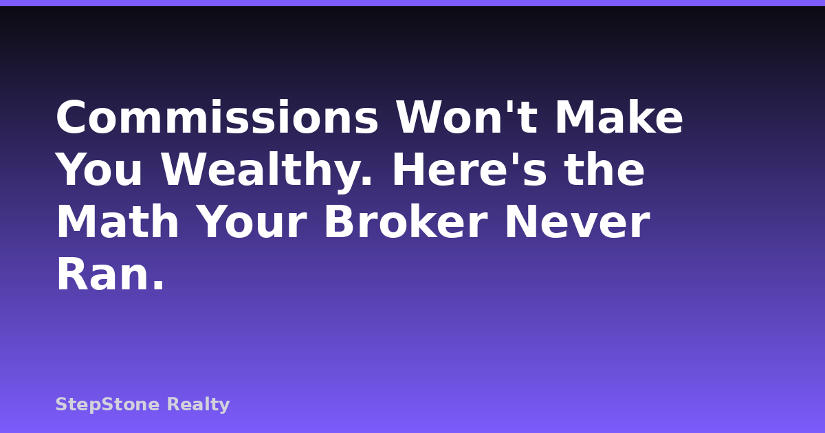 Commissions Won’t Make You Wealthy. Here’s the Math Your Broker Never Ran.